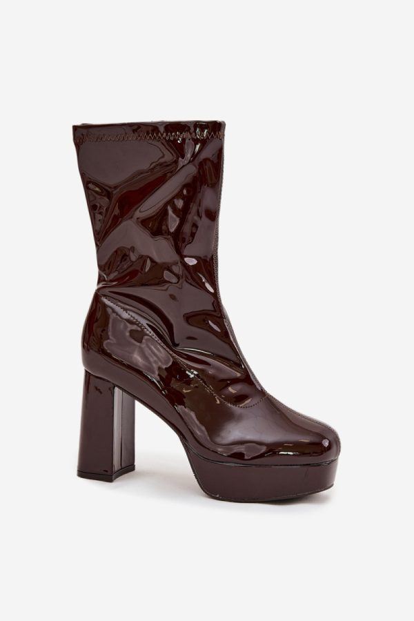 brown Heel boots model 219265 Step in style