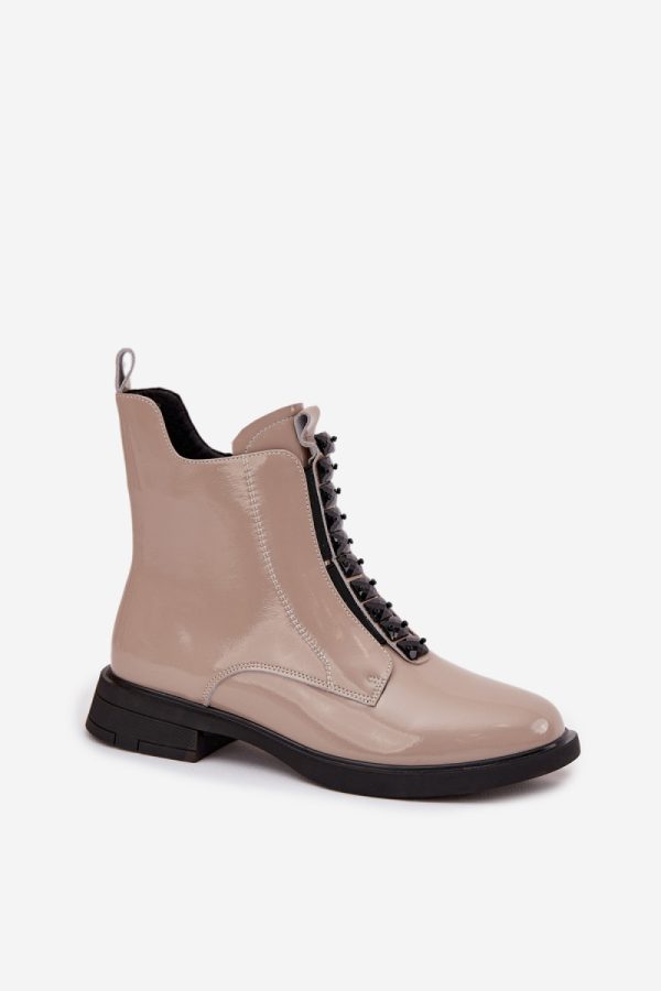 beige Boots model 219271 Step in style