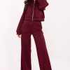 Red Set in Pants, Trousers, Shorts with Polyester and Viscose