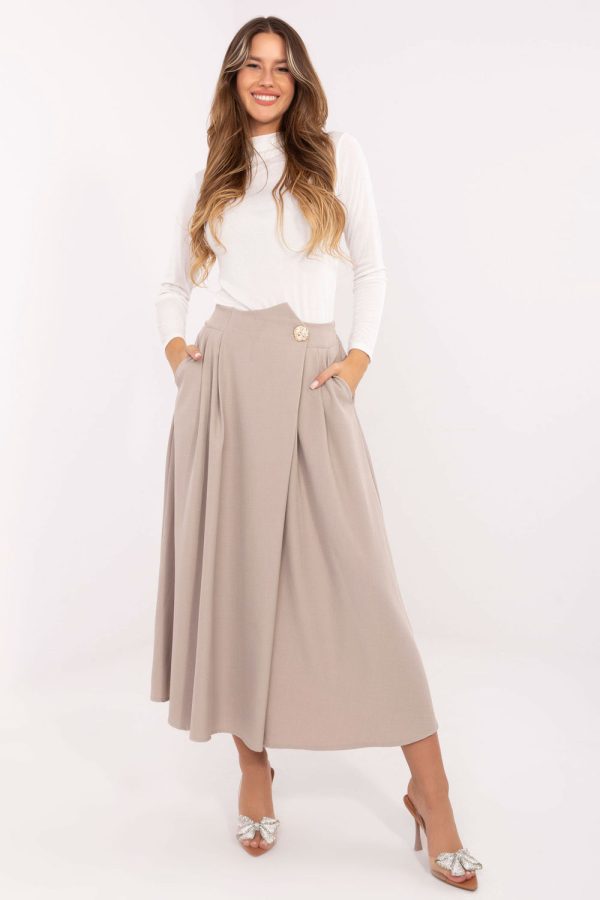 beige Skirt model 219353 Rue Paris