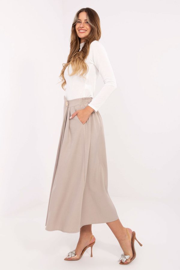 beige Skirt model 219353 Rue Paris