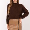 Brown Short Skirt in Skirts with Polyurethane and Polyester