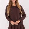 Brown Daydress in Day Dresses with Cotton and Spandex