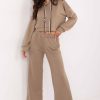 Beige Set in Pants, Trousers, Shorts with Polyester and Viscose