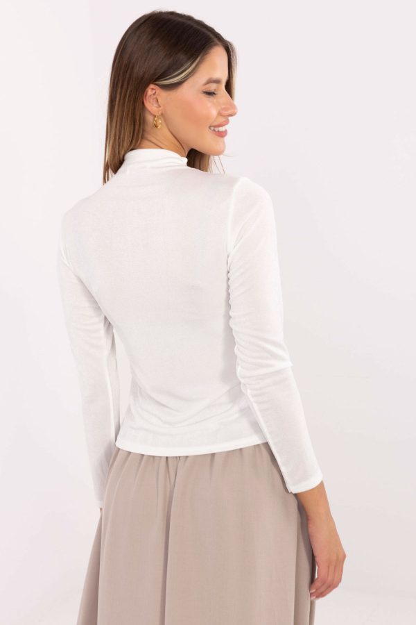 Beige Blouse in Women`s Blouses, Tunics with Polyester and Viscose