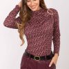 Red Blouse in Women`s Blouses, Tunics with Polyester and Viscose