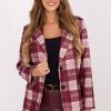 1097529 Red Jacket in Jackets, Vests For Women with Spandex and Polyester