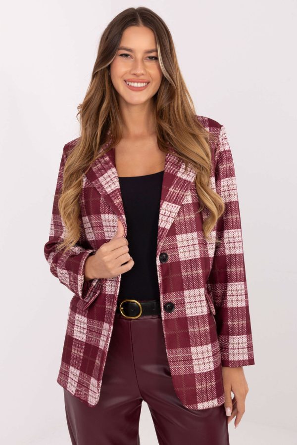 Red Jacket in Jackets, Vests For Women with Spandex and Polyester