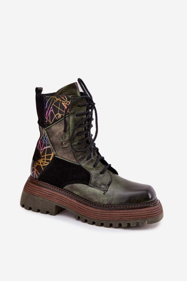 green Bootie model 219391 Step in style