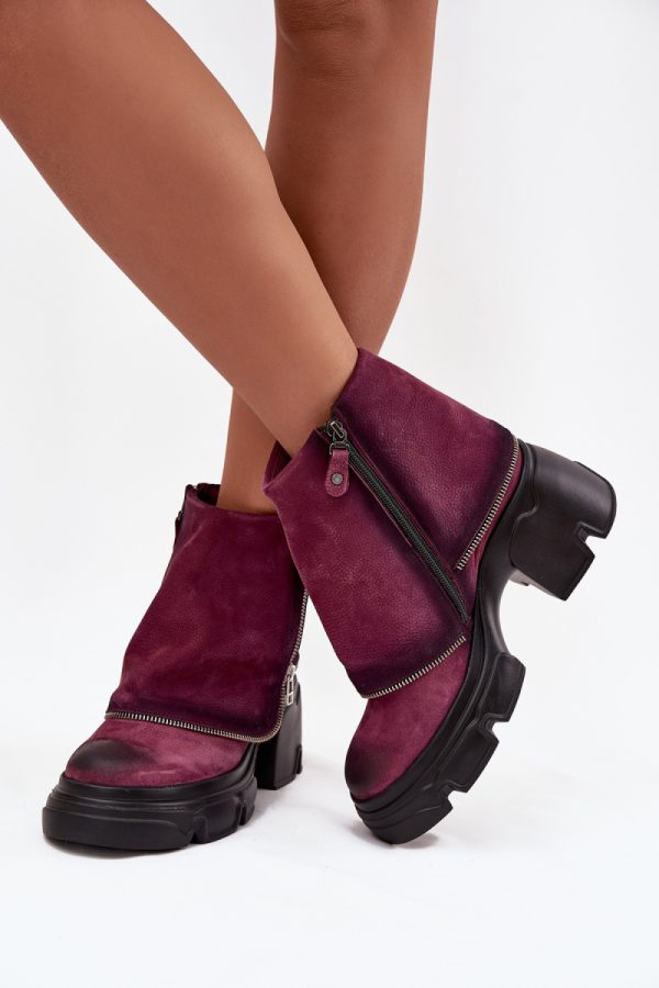 Red Boots in Women`s Ankle Boots & Booties with Fabric, Warmers, Footbed, Upper Height, Heel Height and Platform Height