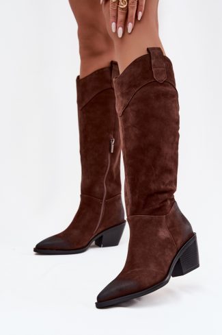 brown Heel boots model 219399 Step in style