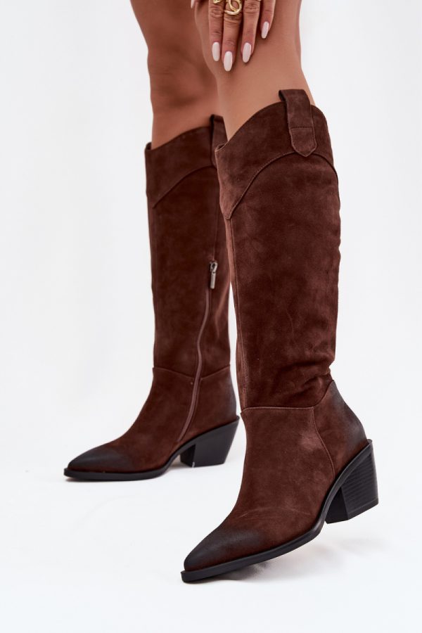 brown Heel boots model 219399 Step in style
