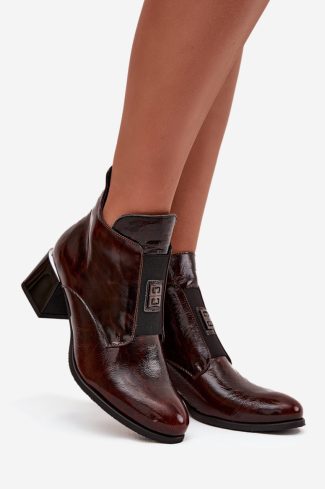 brown Heel boots model 219404 Step in style