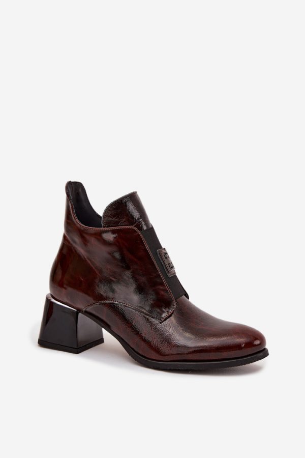 brown Heel boots model 219404 Step in style