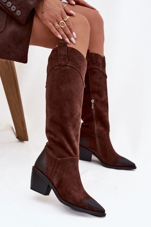 brown Heel boots model 219399 Step in style