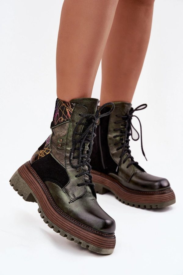 green Bootie model 219391 Step in style