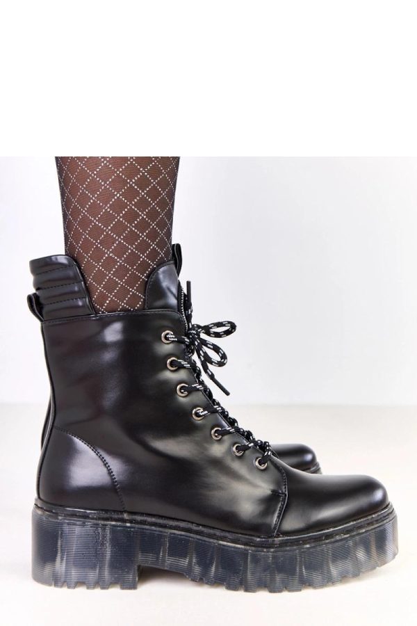 Black Bootie....Fabric, Footbed, Upper Height and Heel Height