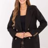 Black Jacket in Jackets, Vests For Women with Cotton, Spandex and Polyester