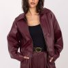 Red Jacket in Women`s Coats, Jackets with Polyurethane and Polyester