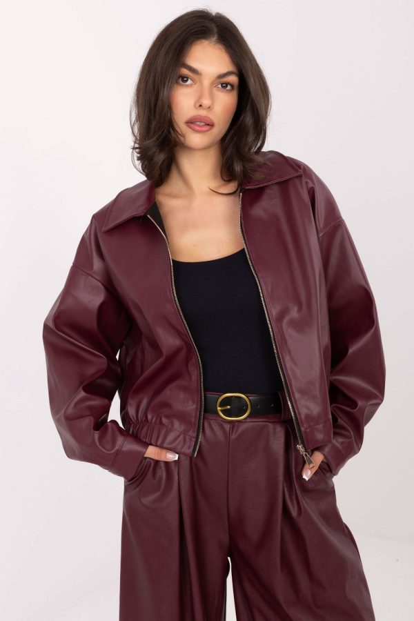 Red Jacket in Women`s Coats, Jackets with Polyurethane and Polyester
