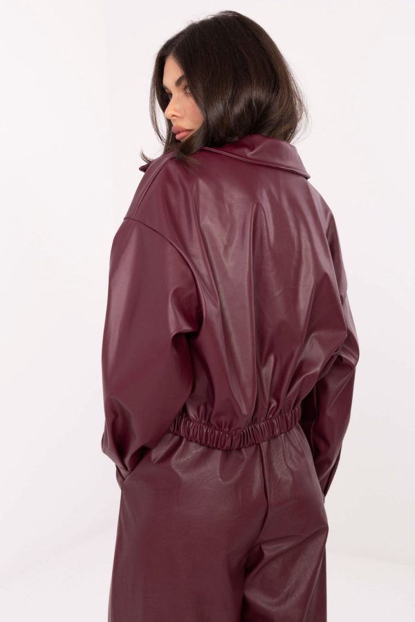 Red Jacket in Women`s Coats, Jackets with Polyurethane and Polyester