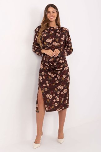 Brown Daydress in Day Dresses with Polyester and Viscose