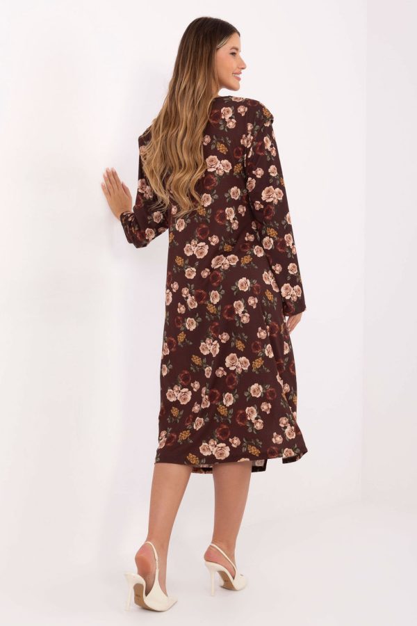 Brown Daydress in Day Dresses with Polyester and Viscose