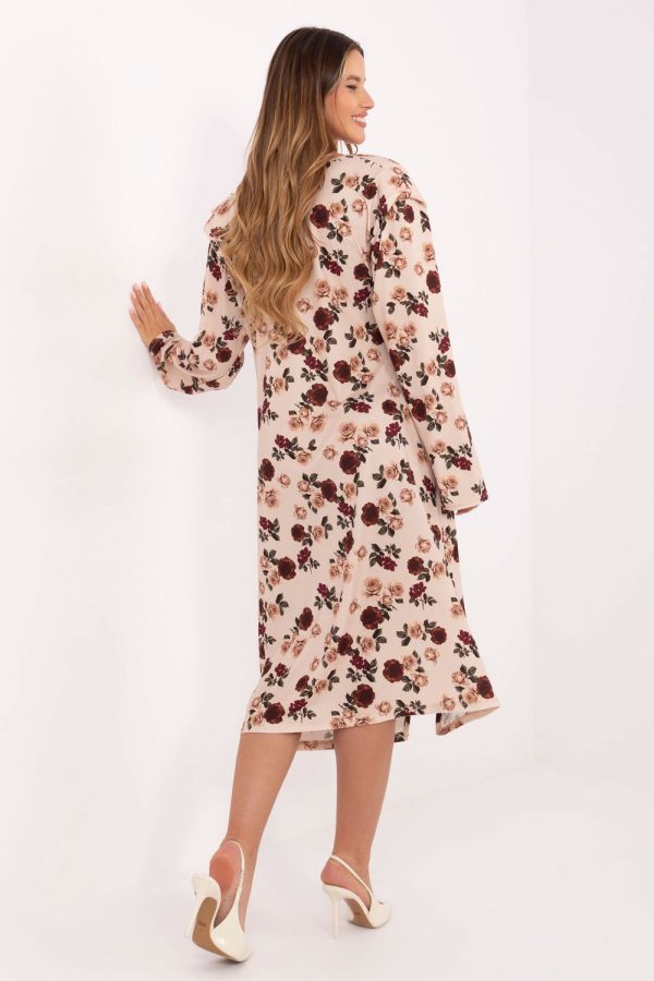 Beige Daydress in Day Dresses with Polyester and Viscose