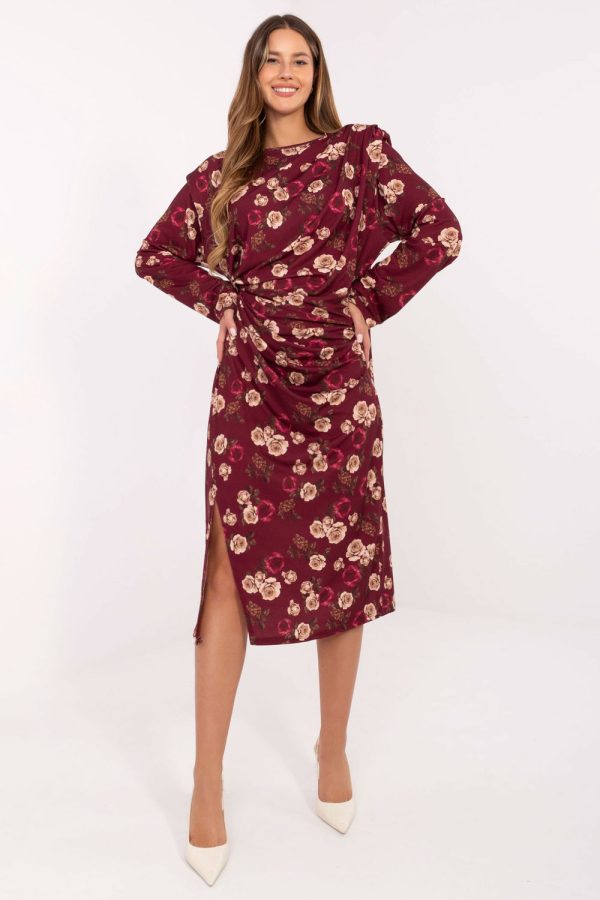 Red Daydress in Day Dresses with Polyester and Viscose