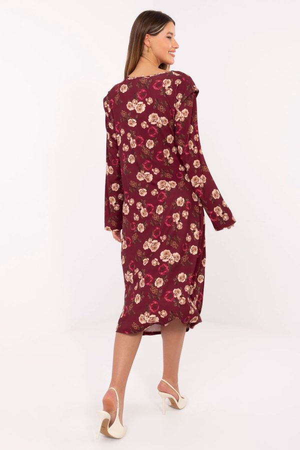 Red Daydress in Day Dresses with Polyester and Viscose