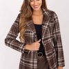 Brown Jacket in Jackets, Vests For Women with Polyester