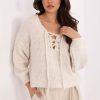 Beige Jumper in Sweaters, Pullovers, Jumpers, Turtlenecks, Boleros, Shrugs with Acrylic, Polyamide, Viscose and Wool