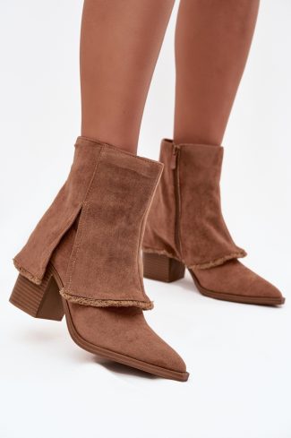 brown Heel boots model 219570 Step in style