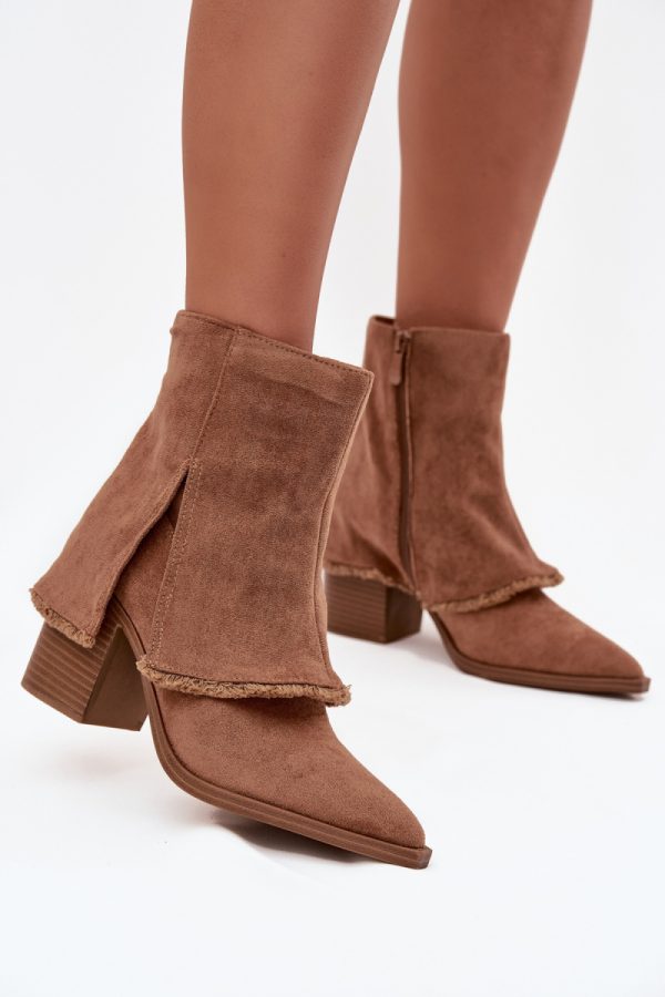 brown Heel boots model 219570 Step in style
