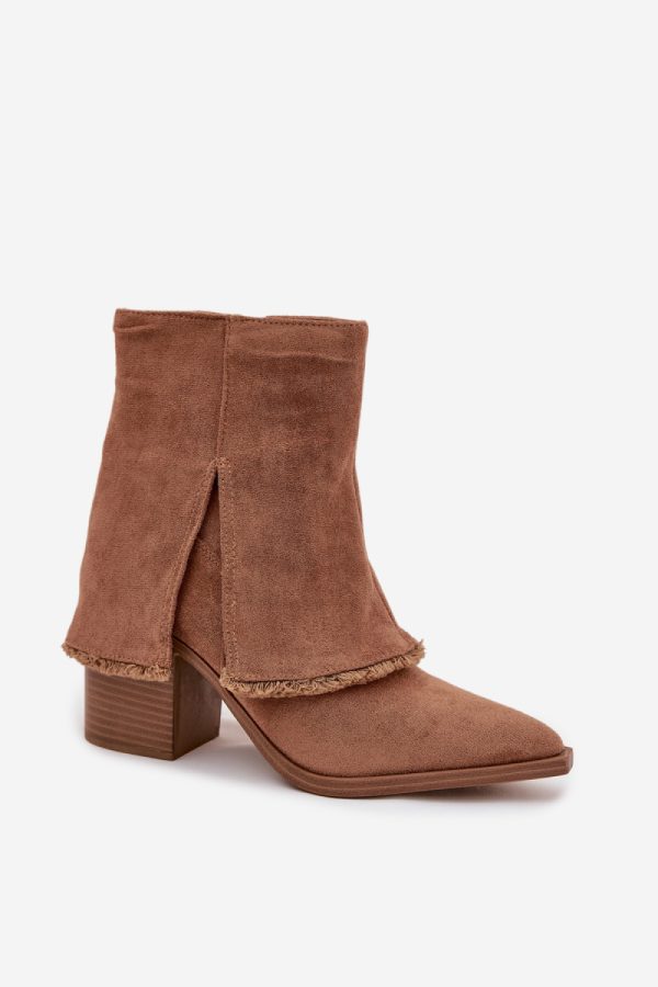 brown Heel boots model 219570 Step in style