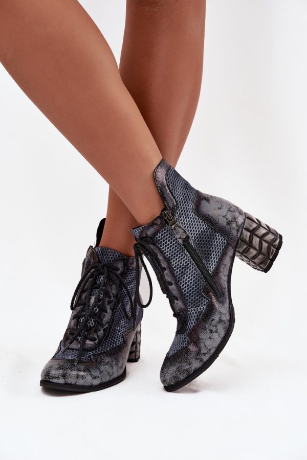 grey Heel boots model 219582 Step in style