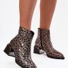 Multicolor Heel Boots in Women`s Ankle Boots & Booties with Fabric, Warmers, Footbed, Upper Height and Heel Height