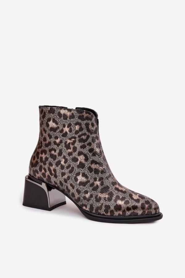Multicolor Heel Boots in Women`s Ankle Boots & Booties with Fabric, Warmers, Footbed, Upper Height and Heel Height