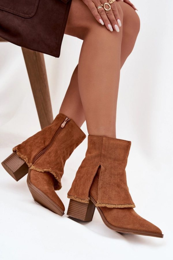 brown Heel boots model 219571 Step in style