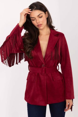 Red Jacket in Jackets, Vests For Women with Spandex and Polyester