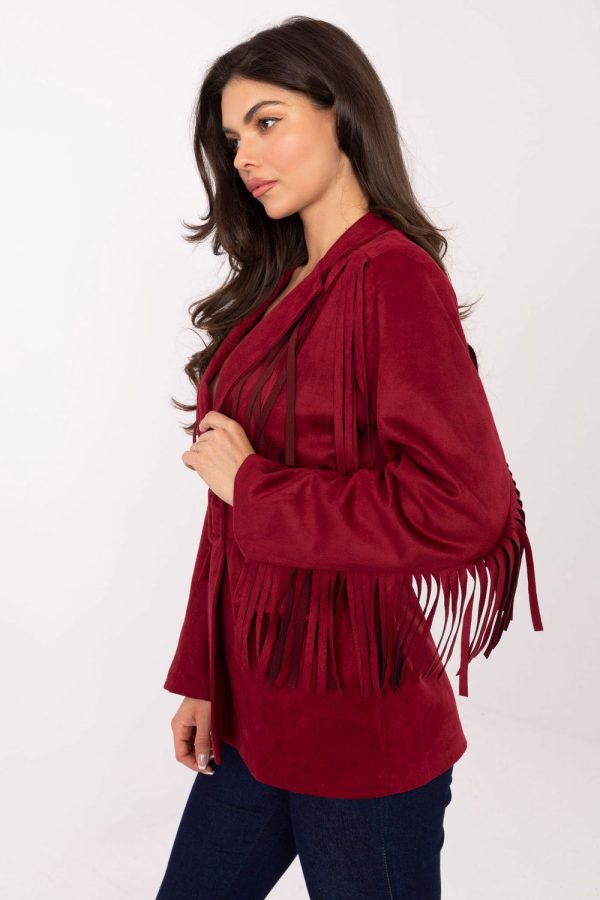 Red Jacket in Jackets, Vests For Women with Spandex and Polyester