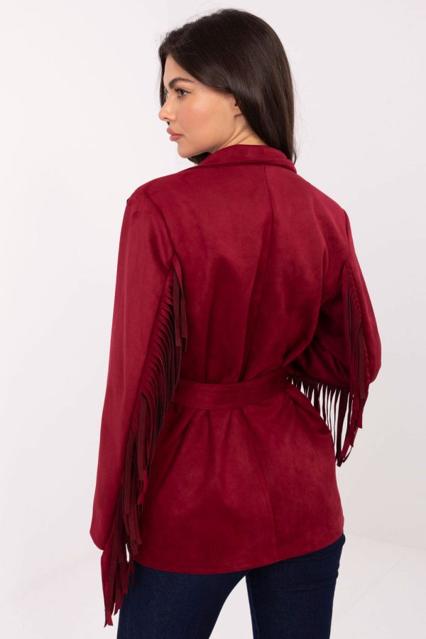 Red Jacket in Jackets, Vests For Women with Spandex and Polyester