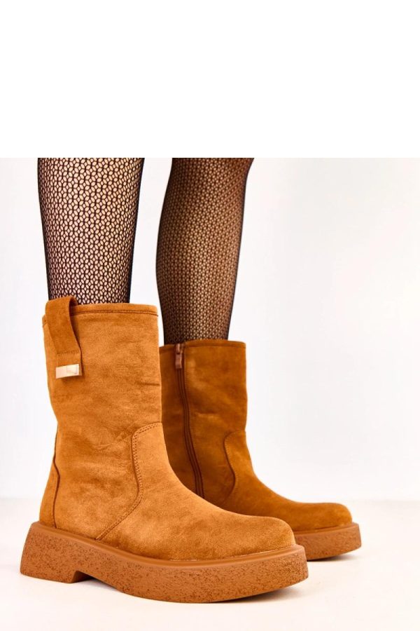 Brown Boots...Fabric, Footbed, Upper Height and Platform Height