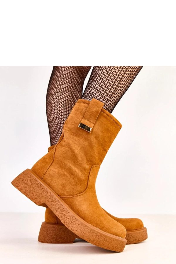Brown Boots...Fabric, Footbed, Upper Height and Platform Height