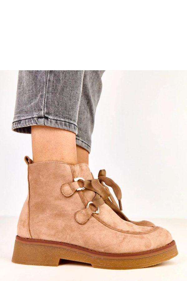 Beige Boots...Fabric, Footbed, Upper Height and Heel Height