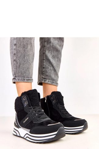 1098439 Black Sport Shoes....Fabric, Warmers, Footbed and Platform Height