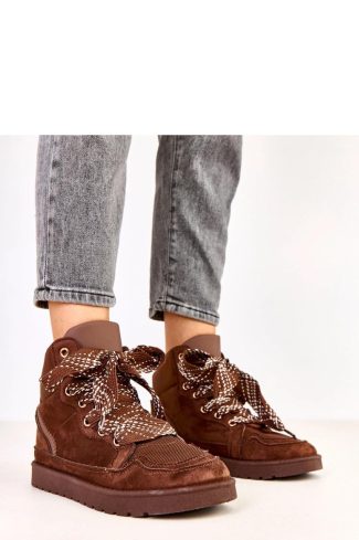 1098447 Brown Sport Shoes...Fabric, Footbed and Platform Height