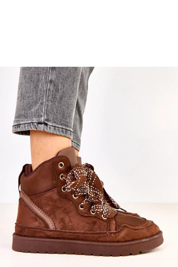 Brown Sport Shoes...Fabric, Footbed and Platform Height