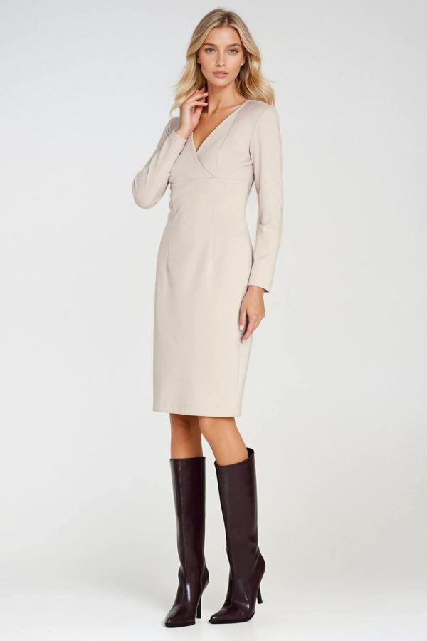 beige Daydress model 219770 Nife