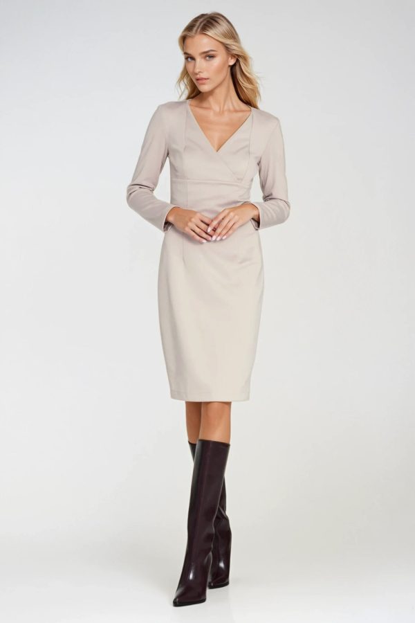 beige Daydress model 219770 Nife